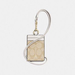 ID Lanyard Case In Signature Coated Canvas